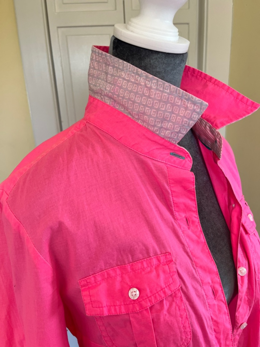 Tommy Hilfiger Hot Pink Long-Sleeve Button Shirt - Picture 3 of 11